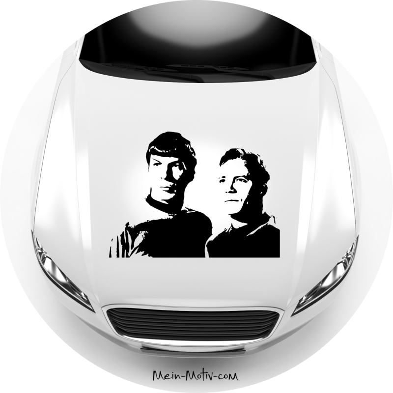 Aufkleber 46105 Star Trek James T. Kirk und Spock